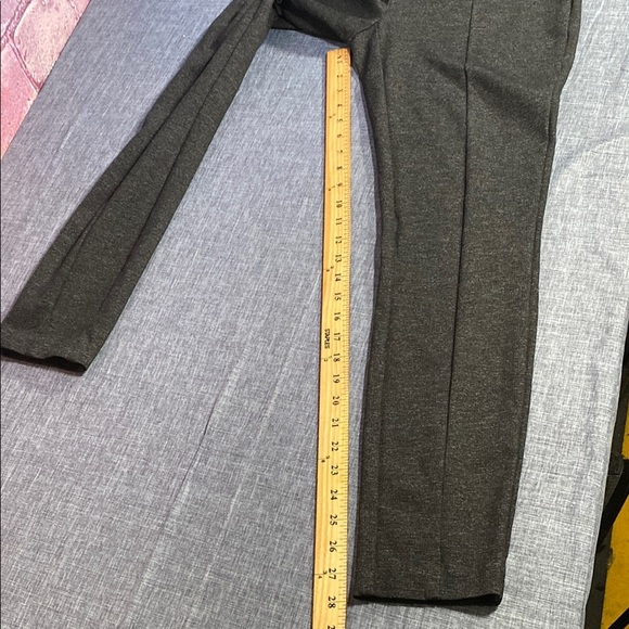 Hilary Radley medium Charcoal Gray Slim Stretch Pants Office Trousers Workwear - Picture 5 of 8